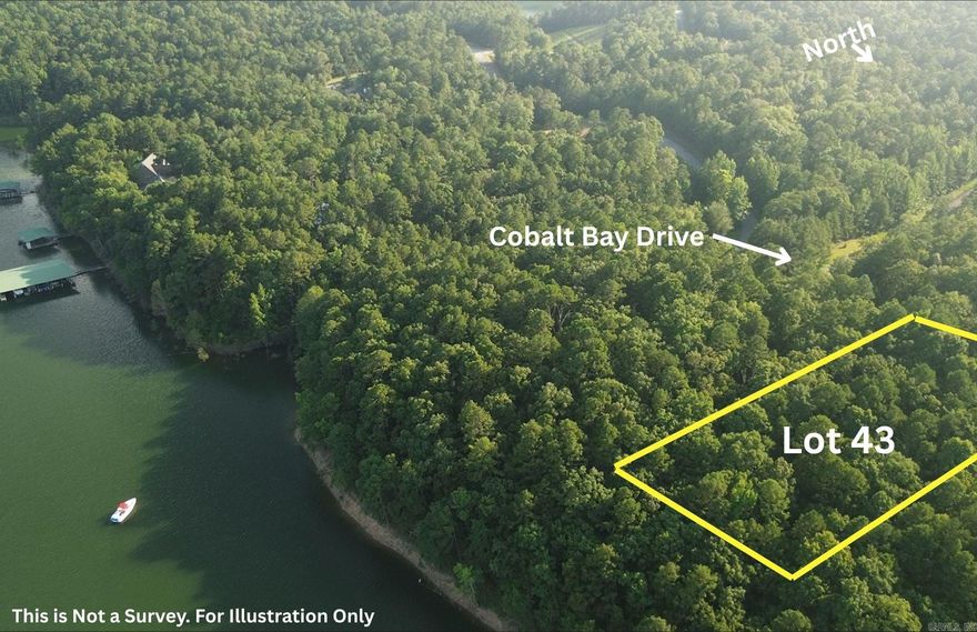 LAKEFRONT LOT WITH EASY WALK TO THE WATER This beautiful tree covered lot i ready for your new build.  Located in the beautiful Cobalt Bay Subdivision, This lot has Electricity, Water and Fiber to the lot.