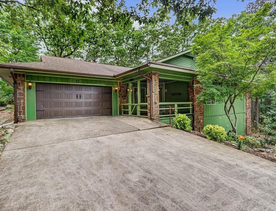 Beautifully updated 3-bedroom, 2-bath home in Hot Springs Village offering modern upgrades, flexible living space, and exceptional curb appeal on two lots totaling approximately 0.52 acres. This move-in ready home features an open-concept kitchen with granite countertops, new appliances, updated sink and faucet, pantry storage, and a layout designed for everyday living and entertaining.  Recent updates include new flooring, fresh interior and exterior paint, and remodeled bathrooms. The heated and cooled Arkansas Room provides additional year-round living space filled with natural light, perfect for relaxing, hobbies, or entertaining guests.  The fenced backyard, sprinkler system, rock landscaping, and maintained extra lot create a private and well-kept outdoor setting with added space to enjoy. Additional highlights include extra garage storage, encapsulated crawlspace with dehumidifier, and roof and HVAC systems less than 7 years old.  Conveniently located near the West Gate with quick access to golf courses, lakes, walking trails, fitness center, restaurants, and all the amenities Hot Springs Village has to offer. New Hot Springs Village residents are subject to a $2,000 buy-in.