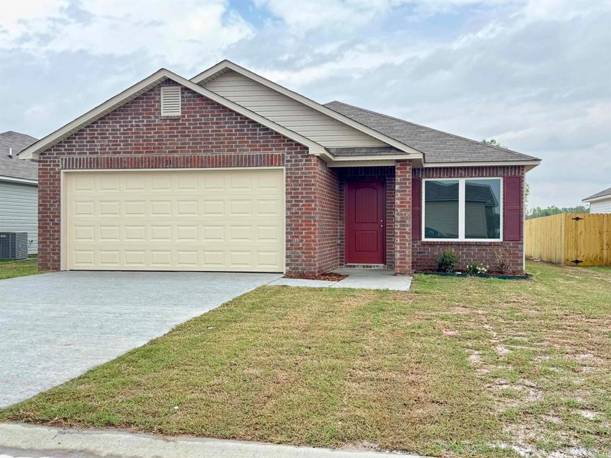 The appealing  Carlisle plan is rich with curb appeal with its welcoming covered entryway and front yard landscaping. This one-story home features 3 bedrooms, 2 bathrooms, as well as a flex room. The living room is an open layout into the dining area and kitchen. Enjoy abundant counterspace and a large pantry as well! The master suite features a walk-in closet. The laundry room, conveniently located just off the garage, is perfect for any sized family. Learn more about this home today! **SEE SHOWING REMARKS & AGENT REMARKS FOR IMPORTANT INFORMATION**