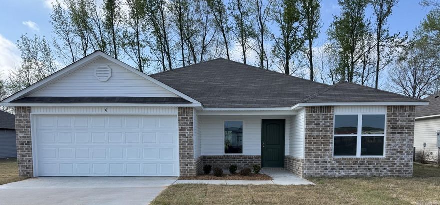 The Kinsley II plan is a wonderful choice for anyone looking for a blend of charm and functionality. The covered front porch adds a warm, inviting touch, perfect for relaxing or greeting guests. Inside, the open floor plan enhances the spacious feel of the home, while the 4 bedrooms and 2 bathrooms ensure plenty of room for family and guests.  The living area is designed for comfort and flexibility, and the dining area/kitchen combo is ideal for entertaining. With energy-efficient appliances, the ample counter space and pantry are great for anyone who loves to cook and experiment in the kitchen.  **SEE SHOWING REMARKS & AGENT REMARKS FOR IMPORTANT INFORMATION**   **SEE SHOWING REMARKS & AGENT REMARKS FOR IMPORTANT INFORMATION**