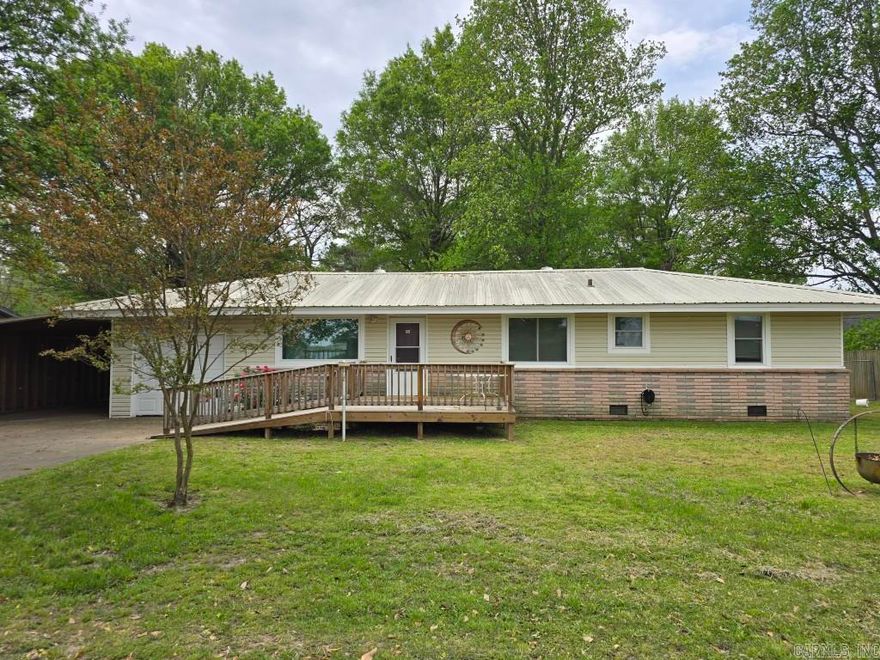 Charming 3-bed, 2-bath brick home in the heart of McCrory! This 1,309 sq ft ranch-style property sits on a spacious 0.28-acre lot and offers comfort, convenience, and major recent upgrades. Enjoy peace of mind with a new HVAC system, energy-efficient windows, tankless water heater, whole-house water filtration system, and a whole-house generatorāperfect for modern living. The home features a bright kitchen with breakfast bar, open living/dining area, and accessible layout with luxury vinyl, wood, and carpet flooring. Outside you'll find a welcoming porch, shop building, storm cellar, storage shed, and carport. Located in the McCrory School District, this well-maintained home blends functionality with thoughtful updates. Schedule your showing today!