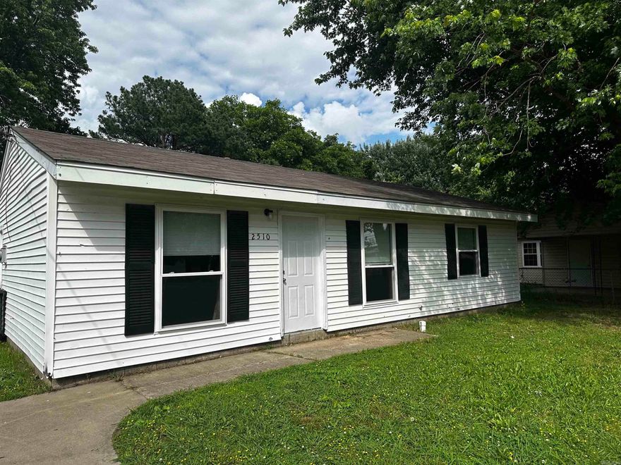 Ranch-style starter home with new paint, new tilt-out windows, and new flooring throughout. The kitchen has new cabinets and a gas range. Also new are the heating and cooling units and the water heater. Call today to see this cute home. Home is in the process of being remodeled.