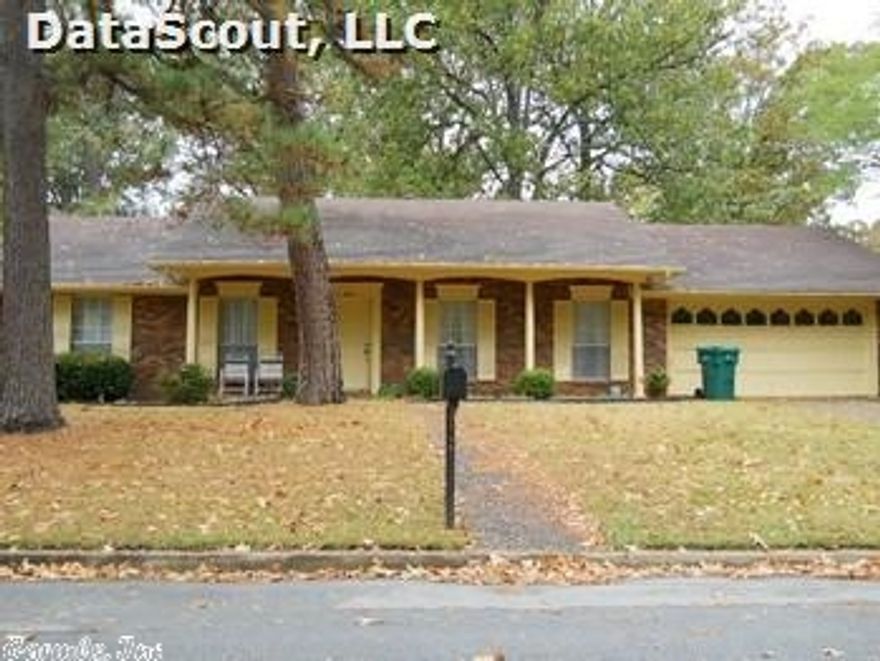 This four bedroom, 2-bath brick home in South Pine Bluff features Great Room with fireplace, living-dining combination. Double garage.