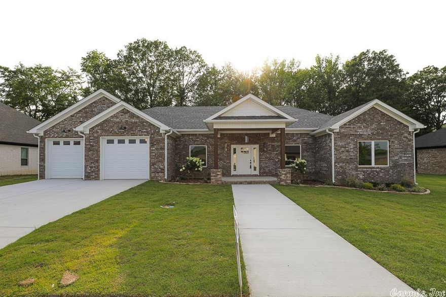 NEW CONSTRUCTION!!!  Fabulous open floor plan with a TON of STORAGE SPACE! This is a 3 bedrooms, 2.5 bath home! Living room is spacious with 10 foot ceilings.  Kitchen is a WOW!!! BEAUTIFUL KITCHEN!!!  All stainless steel electric appliances, wall oven and microwave! Tons of counter space! Luxury Vinyl throughout!  The bedrooms are separate. Primary bedroom has tray ceiling, recessed lights. Primary bath has tons of counter space and drawers! Shower is tile. Soaking tub! Primary closet is has a large amount of hanging space & built in cabinet with drawers! Laundry room has cabinets over washer/dryer plus a broom cabinet! Locker area when you walk in from the garage.  Covered back patio with wood ceiling! This is the final phase of Olde Salem Township! AT&T HIGH SPEED FIBER INTERNET! Amenities include Swimming Pool, Clubhouse, 2 Greenspaces one with a pavilion and community gardens and the other with a Pond and Nature Trail.