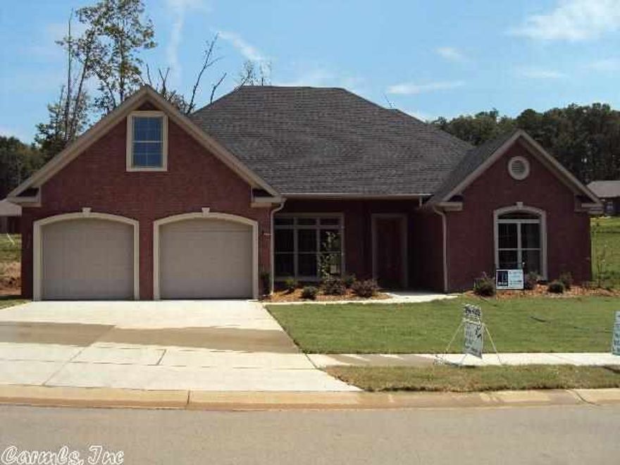 New construction with all the details you love.  4 Bedroom 3 Bath with upstairs media room and large unfinished area over 2 car garage.  Master suite has two walk in closets and the master bath has tile designer shower as well as soaker tub. Custom colors through-out. Hearth room off open kitchen. Pergola off back porch and fully privacy fenced. Window blinds are included.  Bragg Construction has been building in central Arkansas for over 36 years. He is the developer and primary builder in Sterling Oaks.