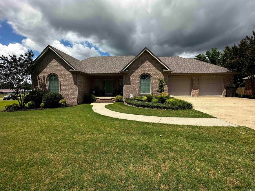 You will feel right at home when you walk in this house.  It is very well kept and waiting for new owners. Kitchen is off of the living room along with a very nice sized dining room.  Gas fireplace and foyer complete the living area.  Primary bedroom has a walk-in closet and bathroom with large tub and walk in tile shower.  Kitchen has maple cabinets and a breakfast bar with room for a table. There is a BONUS room is located upstairs that could be used as an extra bedroom, playroom or anything you might need.   The 2 extra bedrooms are large with roomy closets and share a bathroom.   This home backs up to Fox Hills Country Club, so if you are a golfer it is the perfect spot, but if you are not a golfer it is still the perfect spot!  Centrally located and close to everything.   New roof in 2022 and new HVAC in 2019