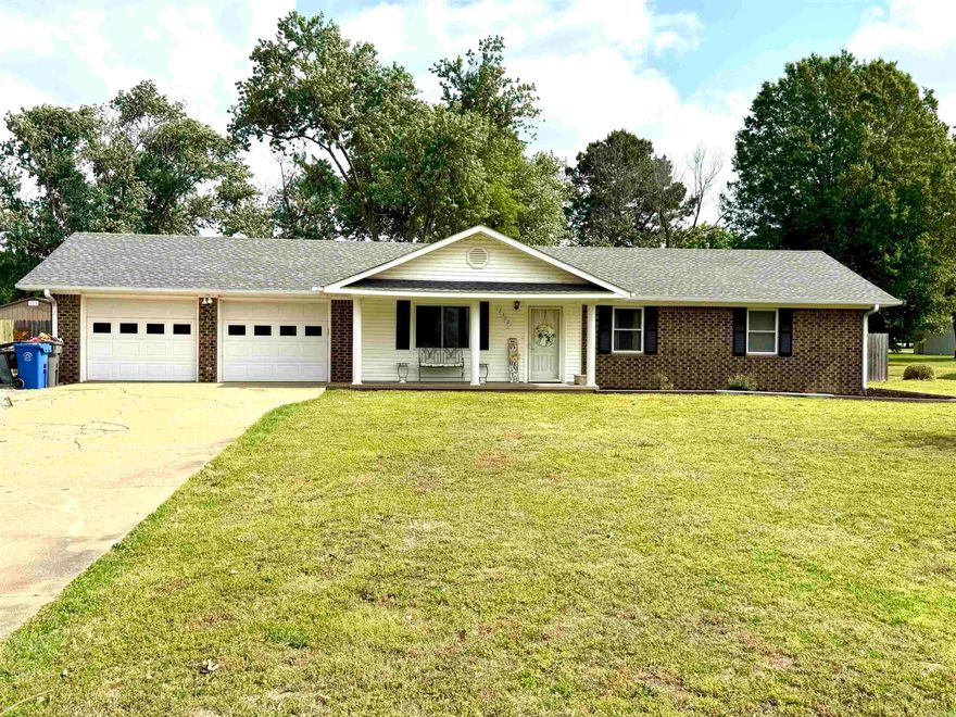 One-level 3 bedroom, 2 bath home situated on a spacious 0.75-acre lot in the established Clearview Subdivision in Southwest Jonesboro. This property features a fully fenced backyard with a large gate for convenient boat or RV storage, plus a 10x20 workshop/storage shed. Inside, you'll find LVT flooring throughout, a large 8x13 laundry room, open-concept living and dining area, and a custom tiled walk-in shower in the primary suite. The property also includes a 2-car garage/shop with added parking space for extra vehicles and toys! Additional updates include a newer roof, hot water heater, and expanded Laundry area/mud room. The oversized patio and backyard are ideal for entertaining, pets, or adding a future pool. Located in a quiet southwest Jonesboro setting with minimal through traffic, yet just minutes from the Valley View School campus and new shopping and dining developments nearby. Privacy, convenience, and move-in ready. Schedule your tour today!