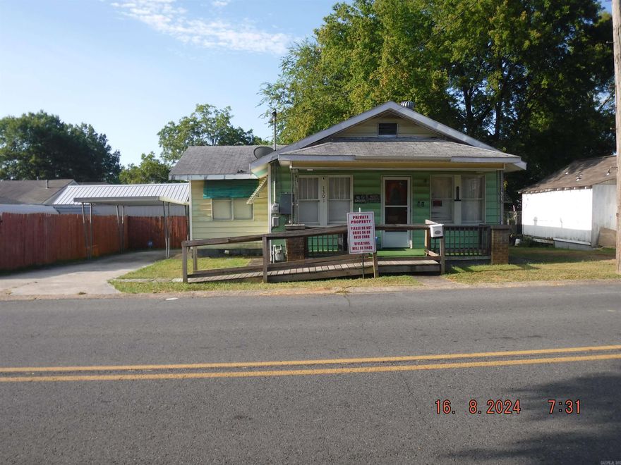 Great little city investment opportunity. Perfect for a full time residence, rental, or part time pad to keep affordably. Covered off street parking. Fenced backyard. There is a handicap accessible ramp on the front. Close to all city conveniences.