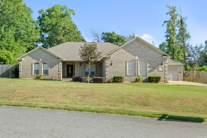 Country living with all the perks! This 4 bedroom 2 bath home is situated on close to one acre. This home features a split bedroom plan. The primary bedroom has a full lounging area/library complete with gas fireplace and built-in cabinets with display shelves. The primary bathroom has a walk in shower and jetted Roman style tub. A separate formal dining room and breakfast area display stained glass accents period 1985 and are adjacent to the large kitchen with granite counters, angled sink for view of the expansive backyard, a pantry and lots of room for meal prep. Nice laundry room with abundant cabinets and folding counter. Great room is spacious with a corner gas fireplace. Network media cabinet with Cat 6 run. Tons of storage and three bedrooms have walk-in closets. The amenities continue outside with a four car garage, inground pool, large deck area, covered area for boats and RV's, and a 12 person storm shelter. Agents see confidential remarks. Call today to see this amazing property!