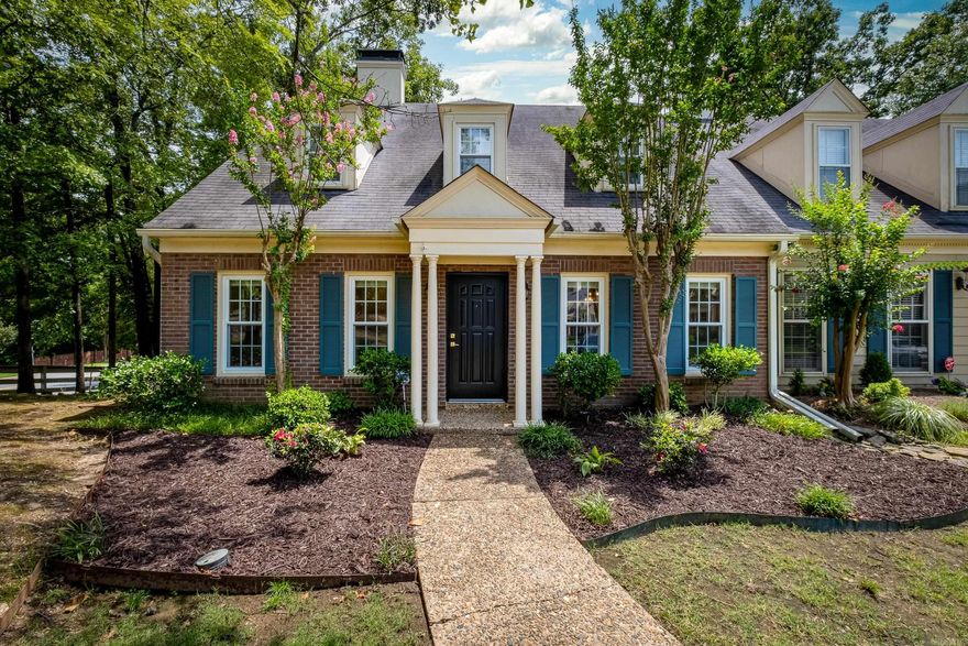 Updated townhome - great location with open floor plan. Two master suites, all new paint, new windows and appliances 2020, two living areas with dual gas log fireplaces, and new fixtures. Granite kitchen counter tops, breakfast bar, stainless appliances. Cozy hearth room looks out into courtyard. Large master down with French doors to courtyard. Tile showers, second master up with new counter tops - versatile floor plan. Breezeway from oversized back entry 2 car garage. Association dues cover roof, termite, sprinkler, gutters, chimney, lawn maintenance and pool. Move-in ready! No sign in the yard.