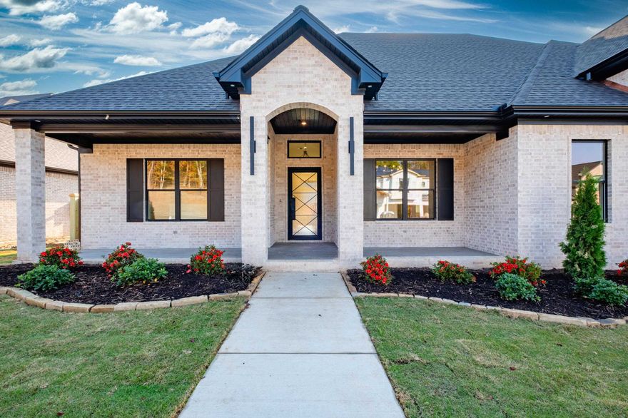 A custom pool is always in season, and this Fall, in this luxury new construction home, is no exception. Whether your plans include entertaining inside or outside, this Abington Court home has you covered.  Downstairs features beautiful accents throughout and offers a formal dining room, open living and kitchen space, the primary and one additional bedroom.  Enjoy gatherings around the kitchen’s oversized breakfast bar in the heart of the home, or around the floor-to-ceiling tiled fireplace in the great room.   Two additional ensuite bedrooms are upstairs plus a bonus room with a half bath.  The custom pool and professional landscaping provide the backdrop for the outdoor covered patio and is the perfect place for entertaining or a relaxing day at home. Nearing completion, and on a corner lot, this home includes a privacy fence.  Schedule your visit today! More pictures coming soon.