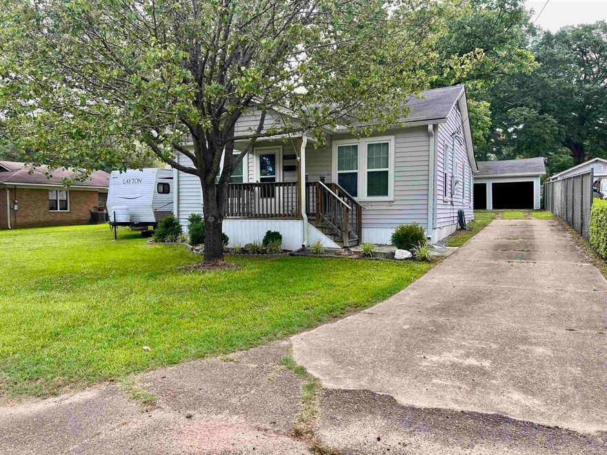 A cute cottage on a well-maintained lot is what you get here at 2519 Goza Ave. inside is freshly updated in this to bed in one bath the backyard has a nice size 2 car Carport along with storage space connected with electrical.