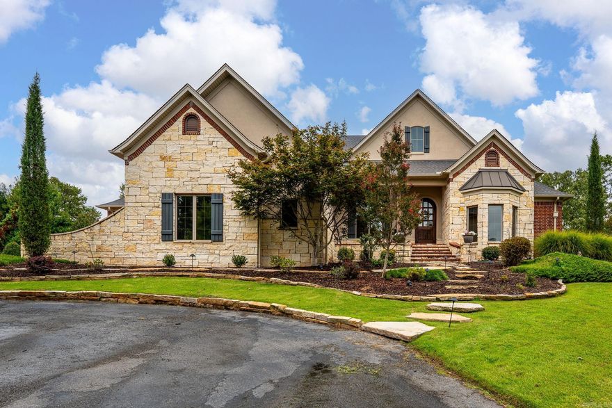 Gorgeous custom built home by Luke Porter on 2 acres with a fabulous view that overlooks Conway. This 4 bed/4 bath home has detailed molding, trim and gorgeous site finished wood floors along with Pella windows throughout the home. The split floor plan home features a spacious main suite w/beamed ceiling, large walk-in closet with 2 built-in dressers. The main level also includes 2 bedrooms with Jack & Jill bath,, office, formal dining room and media/study. the kitchen has granite countertops, cabinet panels on refrigerator and dishwasher along with a gas stove. Living has a newly built media cabinet and wood burning fireplace. Upstairs has a recreational room/workout room and a guest bedroom w/walk-out storage area. Home was painted in May 2023. This home is truly Exceptional. See "Agent Remarks"