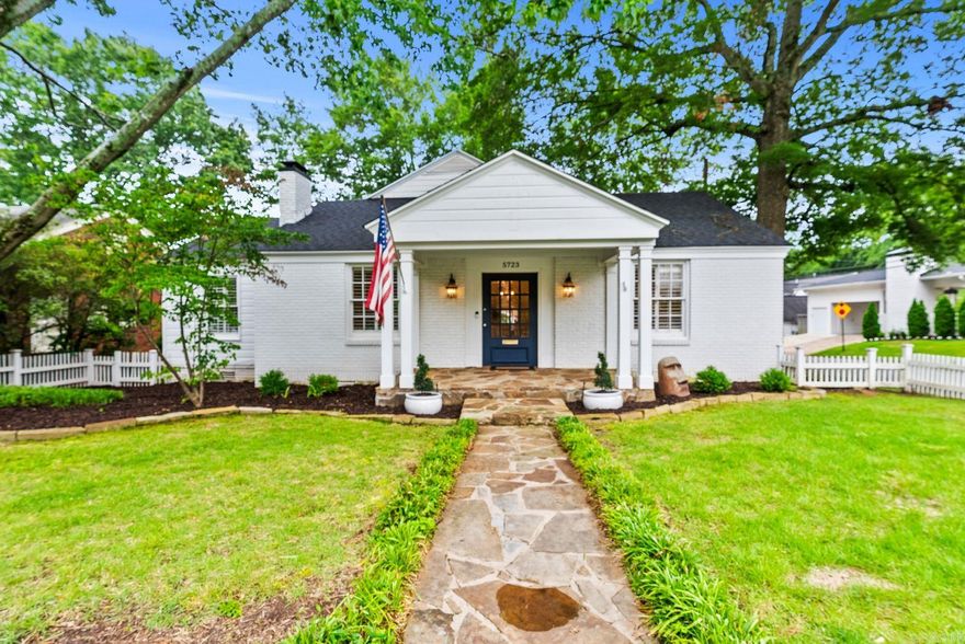 Welcome to this exquisite traditional-style home in the highly sought-after Heights neighborhood of Little Rock. This impeccably updated residence boasts 3 spacious bedrooms and 3 bathrooms, perfect for comfortable living.  Step inside to find a welcoming living room with one of two cozy fireplaces, creating a warm and inviting atmosphere. The den offers a perfect space for relaxation or entertainment, while the light-filled office provides an ideal environment for working from home.  The kitchen features top-of-the-line appliances with refinished countertops and seamlessly flows into the dining area, making it perfect for both casual meals and formal gatherings.  Outside, the deck provides an excellent space for outdoor dining and entertaining, overlooking a wonderful yard on a desirable corner lot. The 2-car detached garage offers ample storage and parking including room for a golf cart.  With its charming curb appeal, this home is a true gem in a prime location. Don't miss the opportunity to make this stunning property your own!  Agents see agent remarks.