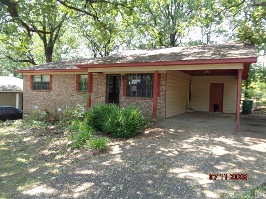 VA owned property. Nice one level home on a quiet street in the heart of North Little Rock. Nice screened deck overlooks nice level back yard. Close to Camp Robinson. Seller does not pay customary closing costs: including title policy, escrow fees, survey or transfer fees. Proof of funds required on cash transactions ; Lender Pre-Approval letter for financed offers (dated within last 30 days) “Property was built prior to 1978 and lead-based paint potentially exists”.  Agents please see confidential remarks for directions on submitting offers.