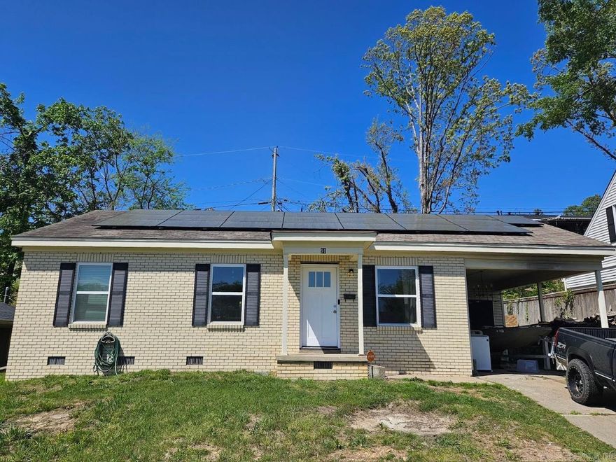 **SELLER WILL PAY OFF SOLAR PANELS WITH ACCEPTABLE OFFER** Location Location Location!! Close to restaurants, shopping, schools and so much more, this charming home is ready for a new owner! With 3 bedrooms and 1.5 baths, this home is too good to pass up! So many updates and sitting on top of a hill, this home stands out! Solar panels have been installed so your utility costs are minimal! Solar panels are leased but seller agrees to pay off the panels at closing with the right offer!  Schedule your showing today before this beauty is gone!