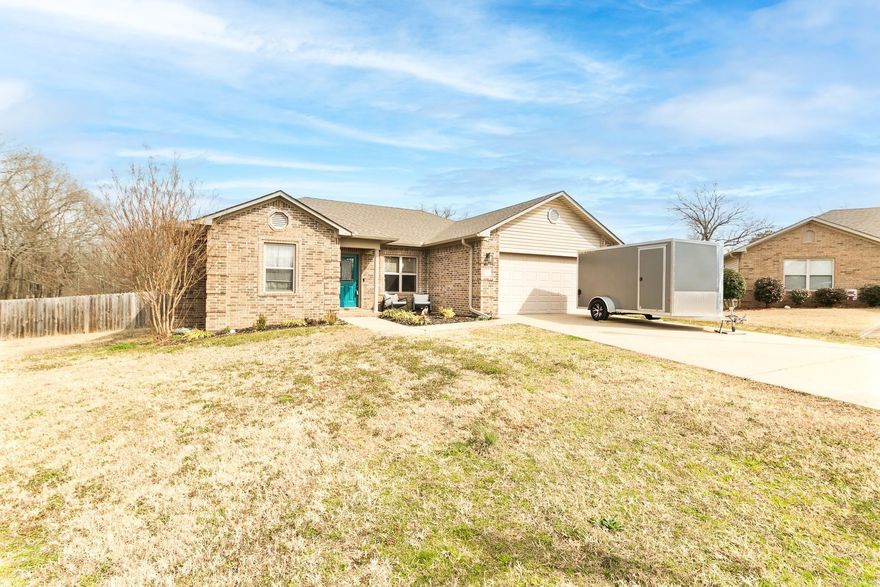 Looking for a peaceful cul-de-sac, large backyard, and 4 bedrooms?  Look no further than 36 Winchester Drive in the lovely Huntington Subdivision in Austin, Arkansas!  As you step through the front door you are met with beautiful natural lighting and an elevated, vaulted ceiling.  Just off the living room you will find the eat in kitchen space with ample cabinet storage, a brand new dishwasher, and access to the backyard.  The split floor plan allows for privacy for both the primary as well as the additional bedrooms.  The primary suite features an elegant tray ceiling and walk in closet.  The three additional bedrooms sit to the left of the home and have their own bathroom space.  You will thoroughly enjoy the oversize covered back patio with outdoor ceiling fan all year long!  This home is ready for you to call  it HOME!  Schedule your showing today!