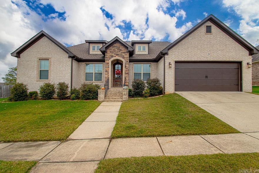 Tucked into the middle of Saline County! Seconds to Benton. Seconds to Bryant. Bryant Schools! One owner home bought in 2017 as new construction. Today's colors and open floorpan with the large granite island. Formal dining can be used for just that or a great flex/office space. Three spare bedrooms apart from the Primary. Walk into the primary bath and take in todays bathroom look complete with tile shower. Huge walk in closet that moves into an impressive laundry area. The outside of the home features all brick with rock highlights. 2 car garage and massive side yard coming in at just over a third of an acre. Call today and make this home yours!