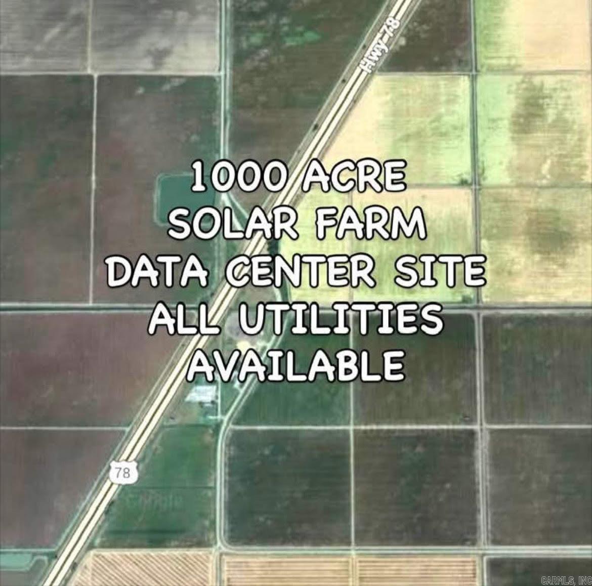 In Osceola 1000 \- prime location for Solar Farm and Data Center. Premium location on I-55 one mile North of I-55 and Keiser with all utilities services available. Utilities on site include 500 Kv powered transmission lines, 10 wells for water source, 10 inch gas line across property, internet infrastructure, which is made up of various types of data cables, including fiber-optic, coaxial, and DSL. The property is considered shovel ready. All current solar tax credits are available through the end of 2025 Proximity to Steel Mills and all other manufacturing infrastructure as well as Elon Musk’s multi billion dollar data center in Memphis Colossus and Google’s 10 billion dollar data center project in West Memphis called Project Pyramid said to be the largest investment ever made in Arkansas Parcels include: 101-032181-000 157-03282-000 102-03241-000
