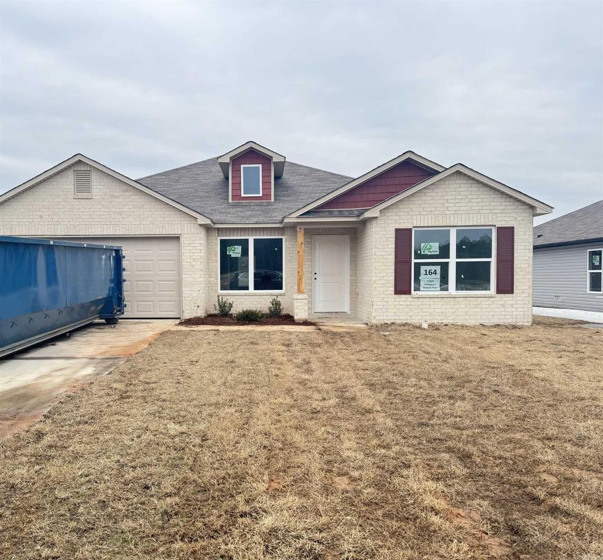 Discover the captivating Carnegie II plan, distinguished by its inviting covered entryway and beautifully landscaped front yard that exudes curb appeal. This thoughtfully designed home encompasses 4 bedrooms and 2 bathrooms, providing ample space for comfort and privacy. The spacious living room offers a welcoming environment for relaxation and gatherings. The kitchen is a chef's delight, equipped with energy-efficient appliances, abundant counterspace, and a convenient pantry for storage. The adjacent laundry room, situated just off the garage, ensures practicality for families of any size. The master suite includes a luxurious walk-in closet, enhancing the home's appeal and functionality. Explore more about this remarkable home today!   **SEE SHOWING REMARKS & AGENT REMARKS FOR IMPORTANT INFORMATION**