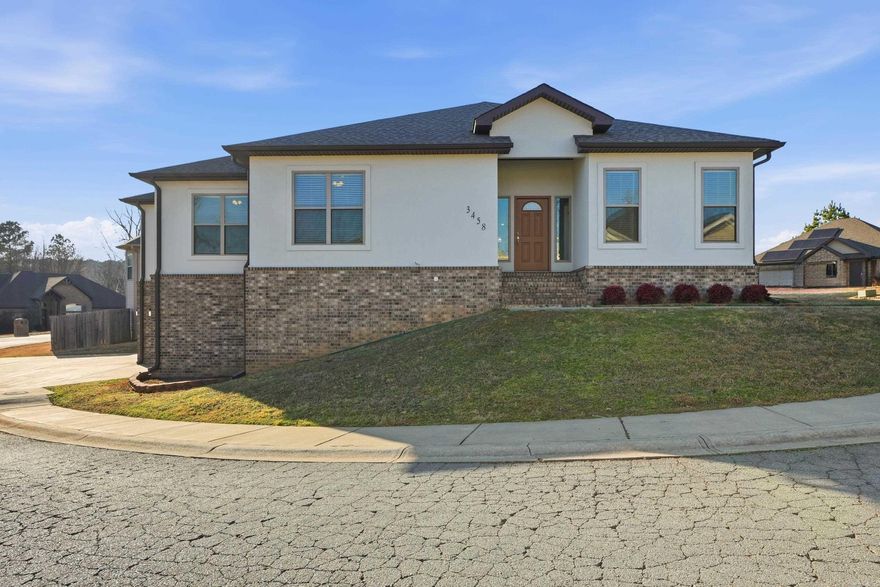 Stunning 4-bedroom, 3-bath home situated on a corner lot in the highly sought-after Andres Garden Subdivision. Designed with the buyer in mind who wants a low maintenance yard, this spacious residence features a dedicated office and a versatile bonus room just off the living area, perfect for a playroom, media space, or second living area. Enjoy abundant storage with walk-in closets, a walk-in pantry, and two additional closets in the 3-car garage. The expansive primary suite offers a spa-like bath with a separate walk-in shower and dual vanities. This exceptional home combines comfort, functionality, and style. Schedule your showing today!