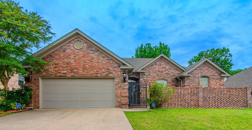 You must see this beautiful home in the Country Club of Arkansas just steps away from the golf course!! As you enter this beautiful home the crown molding and laminate wood floors will just make you go Wow! The kitchen is open to the living area and there are 2 eat-in areas or a second sitting area looking out the bay window into the backyard. I love the beautiful roses that enhance the backyard and the landscaping. A private porch on the front is inviting as well. The split plan is perfect for those wanting their own space in the large master suite. The laundry room is beside the master which is always a plus!! Take a look today!! Freshly painted and newer Roof.