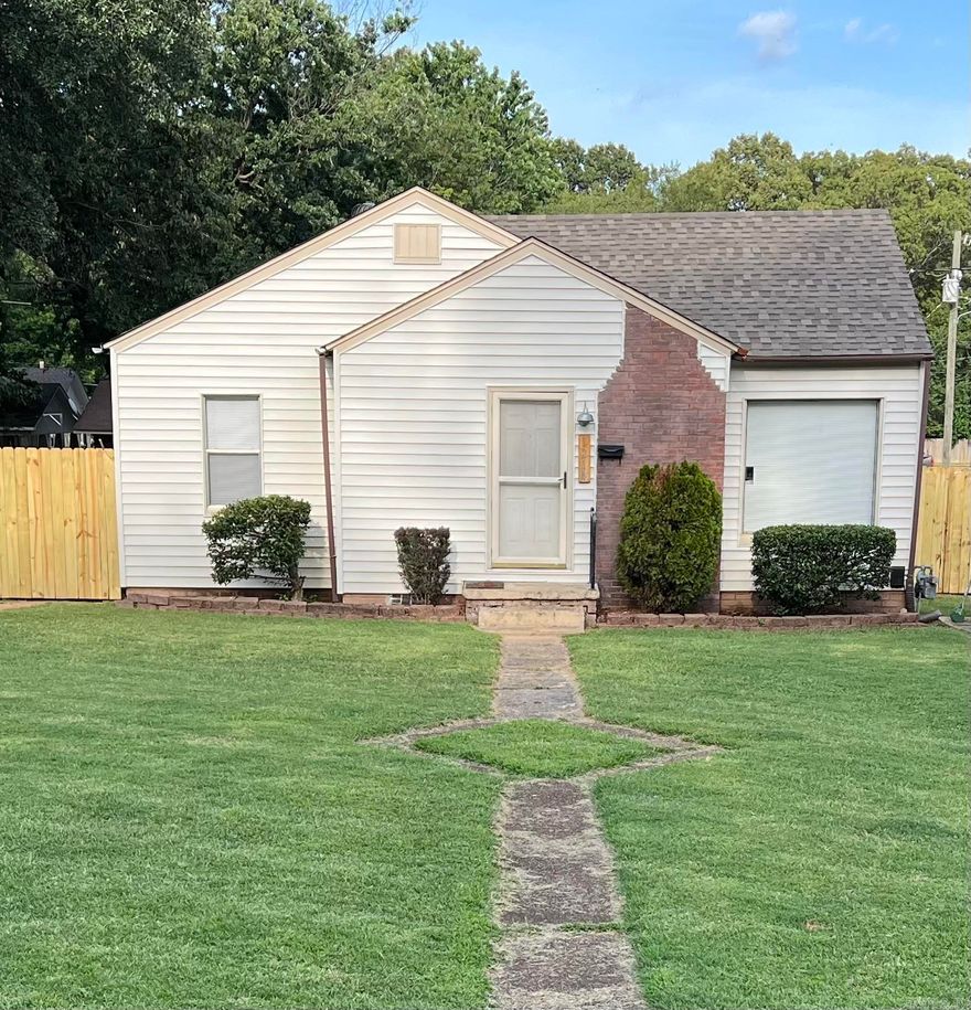 Welcome to this charming 2-bedroom, 1-bath home that offers a blend of modern comforts and timeless elegance. Thoughtful upgrades and preserved original features create a warm and inviting atmosphere.      Step inside, and you'll see a fusion of old-world charm and contemporary chic. The living room dining room, and both bedrooms boast original hardwood flooring, that has been refinished to retain its natural allure.      The heart of the home, the kitchen, has been renovated to reflect modern convenience. Gleaming countertops, white cabinetry, stainless appliances, and a light gray herringbone pattern backsplash makes a delightful space to prepare your next meal.      The updated bathroom features a new pedestal sink, toilet, and refinished tub.   Additional updates include a new wood privacy fence and tiered deck, a new roof in September of 2022, and a new HVAC installed in May 2021. Don't miss your chance to own this charming home!