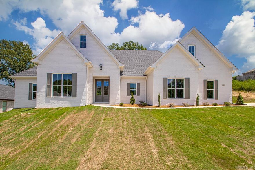 Welcome to the highly sought-after Coldwater Creek subdivision! This stunning new construction home offers 5 spacious bedrooms (or 4 with bonus), & 3.5 baths on a generous almost half-acre lot. The moment you step inside, you’re greeted by a warm & inviting living area featuring a cast stone surround gas log fireplace, built-ins with open shelving, & gorgeous LVP flooring. The chef’s kitchen boasts ample cabinetry, sleek countertops, stainless appliances, soft-close drawers, hidden pantry, & a gas range. The open dining area is perfect for gatherings. The primary suite features vaulted ceilings, a spa-like bath with a large walk-in shower, soaker tub, & a massive closet. This split floor plan includes 3 additional bedrooms with walk-in closets & a shared bath with double vanities & private toilet/shower. Guests will love the extra half bath conveniently located downstairs. The spacious laundry room includes storage, counter space, & a sink. Upstairs you’ll find a large bonus room & full bath, perfect for a playroom, bedroom, or for guests. Enjoy the peaceful green space from your covered back patio while you make this beautiful home yours! Don't miss your opportunity on this one