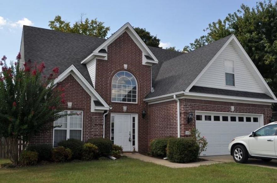 Great house with abundant space.  Greatroom features a wood burning fireplace.  Formal and casual dining areas.  Kitchen is large with lots of cabinets.  Master BR on main level with large master bathroom with separate tub/shower and walk-in closet.  3 bedrooms up or 2 and game room.  Great space for kids bedrooms.  Large privacy fenced yard has plenty of play area.  Such a great neighborhood with sidewalks, pool and playground.