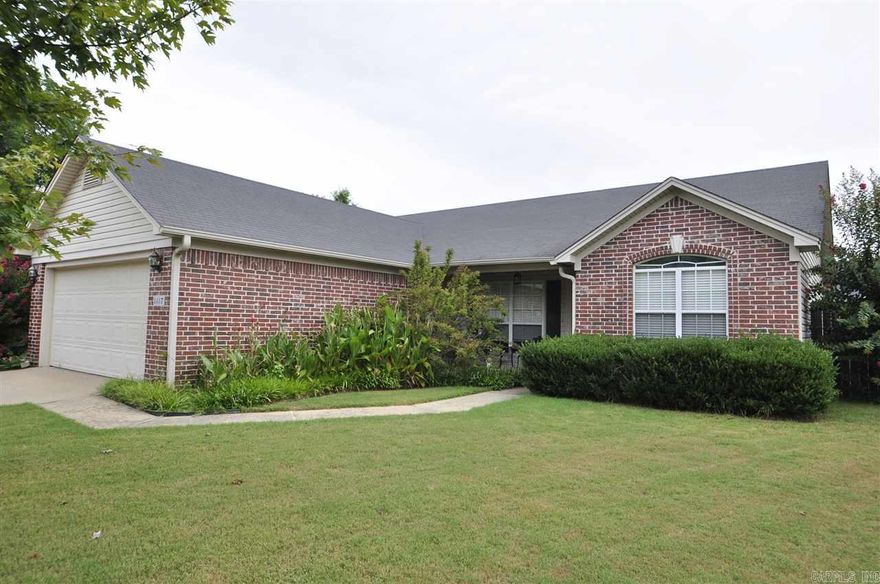 This one won't last long! Extremely clean, well maintained home in the heart of Bryant! New HVAC (transferable warranty) and garage door opener! Nice kitchen with new stainless steel appliances including a gas stove. Large living area with tray ceiling and fireplace. Huge master with double sinks, walk-in closets, shower and soaking tub. Close to schools and shopping. Located in a quiet cul-de-sac. Large fenced backyard with a nice patio, beautiful landscaping and plenty of privacy.