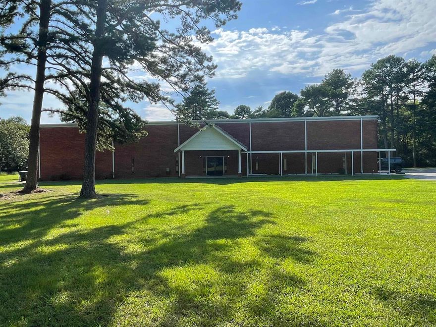 Beautiful property and building ready for you to make it your own. With over 16 classrooms in this 2 story building, this facility could continue being used as church or could easily be converted into a school or living facility. The building possibilities are endless with over 6.5 acres that is bordered on one side by a natural creek. Full kitchen and large dining area with plenty of storage. Plenty of parking and with circle drive/drop-off. This one is priced to sell.