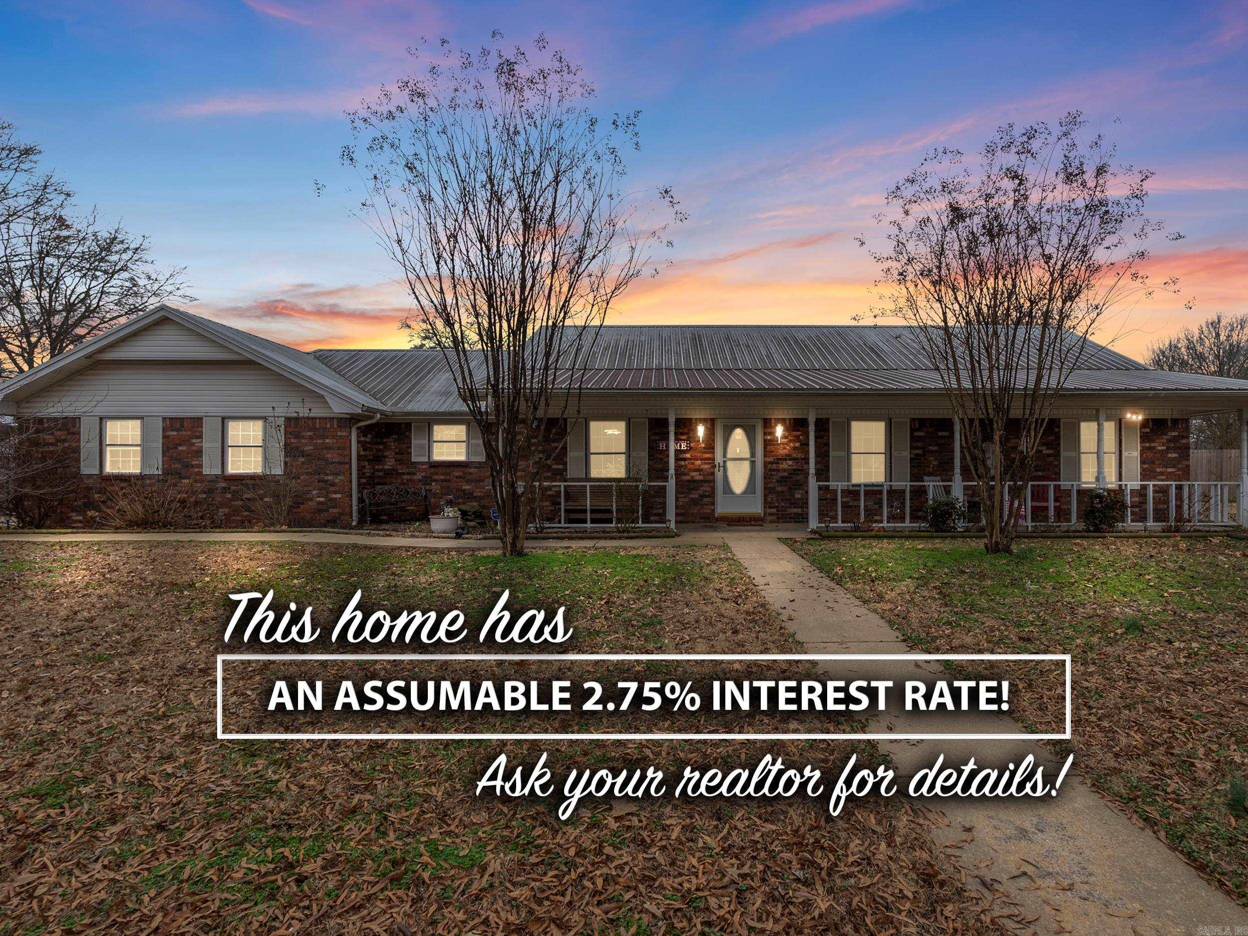 Welcome home! With an incredible assumable interest rate of 2.75% and located on a spacious corner lot in a well-established neighborhood, this home boasts three bedrooms and two bathrooms, and a 667 sq ft bonus/game room with a half bath—perfect for game-day entertainment or relaxation. The kitchen features a large island with a butcher block top and comes fully equipped with all appliances, including the refrigerator. Just off the kitchen, you’ll find a generous walk-in pantry. All the bedrooms are equipped with walk-in closets, and many of the light fixtures throughout the home include motion sensors for added convenience. Recent updates include a new 5-ton HVAC unit installed in 2023 and a newly replaced water heater, giving you peace of mind. Plus, the sellers are including the washer and dryer in the sale! Outdoors, enjoy a covered porch that spans the length of the home, as well as a covered patio/deck in the back, complete with a privacy fence for a relaxed, private setting. Additional amenities include a bonus detached 493 sq ft 2-car garage and a separate 280 sq ft storage building. All of this is ideally located close to shopping and dining! Schedule a showing today!