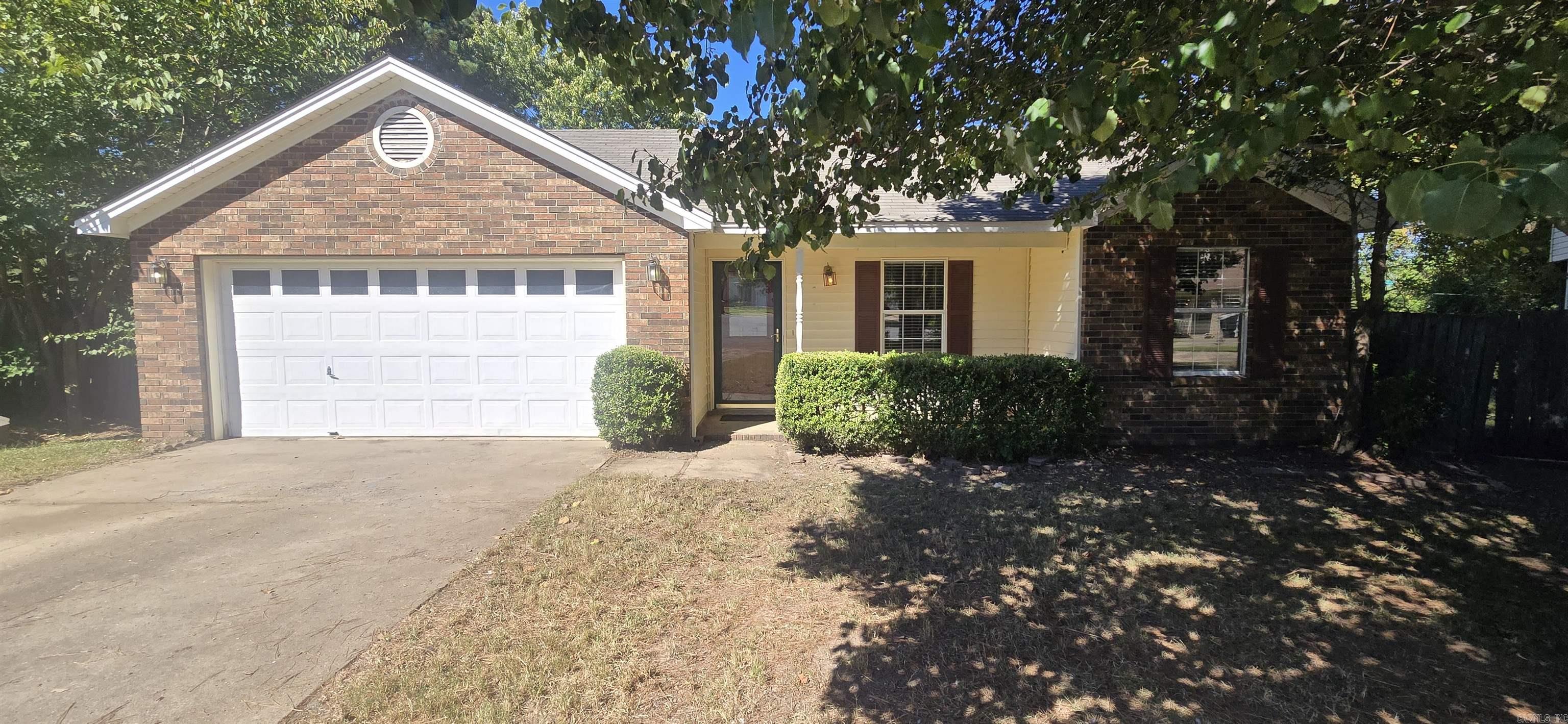 NON Smoking 3 BR/2 BA home in Bryant schools. Kitchen is furnished with appliances including fridge, stove, and dishwasher. Luxury Vinyl Plank in living room and kitchen areas with carpet in bedrooms. Also included are blinds, ceiling fans, walkin closet, washer and dryer connections off the hall, breakfast nook in the kitchen, a separate dining room, deck, fenced back yard, and 2 car garage. Pets may be considered.