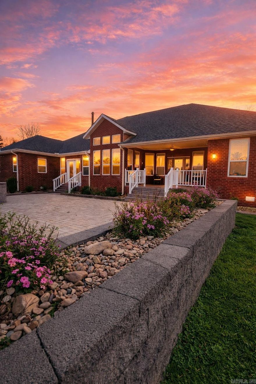 Welcome home — where life slows, the air feels sweeter, and every day feels like a retreat.  Set on 20.18 stunning acres, this 4-bedroom, 3.5-bath estate offers peaceful country living without sacrificing convenience. Soaring 12-foot ceilings, warm natural light, and a wood-burning fireplace create an inviting atmosphere, while the heart-of-the-home kitchen flows seamlessly into spacious living and dining areas made for gathering.  Step outside to a patio overlooking open fields and beautifully maintained grounds. With gardens, greenhouse, barn, pond, animal areas, a solar-powered well, and whole-home generator, the property is perfectly suited for a self-sustaining lifestyle.  Private, peaceful, and close to town — this isn’t just a home. It’s a place you’ll never want to leave.  If you have been searching for a home that feels like a retreat—where you can step away from the noise without sacrificing convenience—this 20.18-acre estate is ready to welcome you. Spacious, warm, and endlessly versatile, it offers everything you need to live fully and freely.  This is more than a home. It is a lifestyle, a sanctuary, and a dream waiting to be lived.