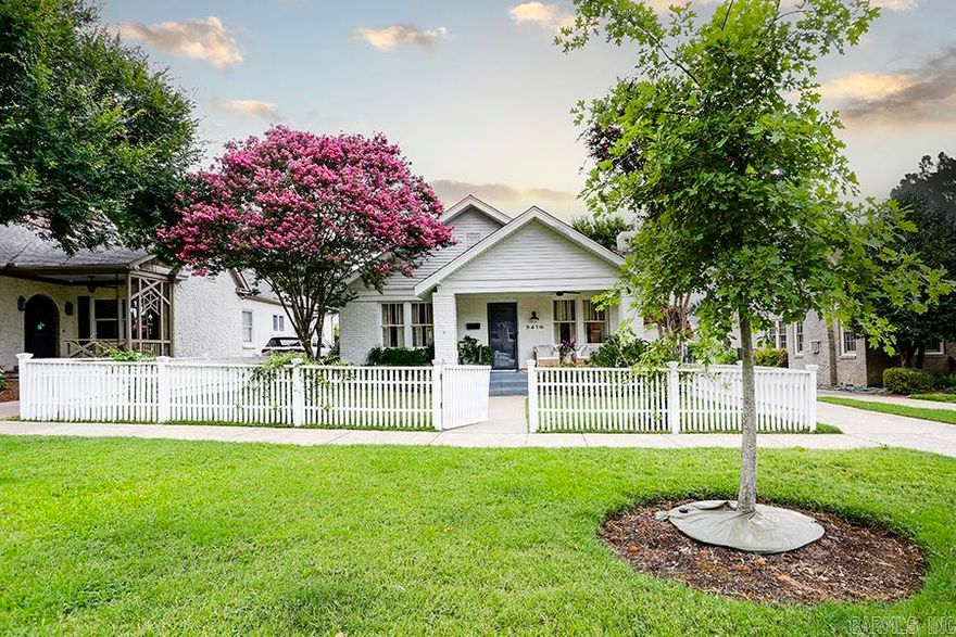 Adorable Heights one level!  This darling three bedroom and three full bath home has a two car garage!  The inviting front porch is extra deep which provides space for a cute seating area.  As you enter home, the formal spaces have hardwoods and darling window treatments and are full of natural light.  The kitchen has a gas surface range, wall oven and farm sink as well as space for small table. The primary bath has recently gone through a large renovation and is gorgeous!  Double vanity, huge walk in shower and extremely nice walk in closet. The primary also has three other closets giving an abundance of storage.  The beautiful custom curtains in primary will stay with the home. Two other guest bedrooms - one the seller uses for a cozy TV room and work space, each have their own full bath. There is a nice sized laundry space.  This cute home is a must see!