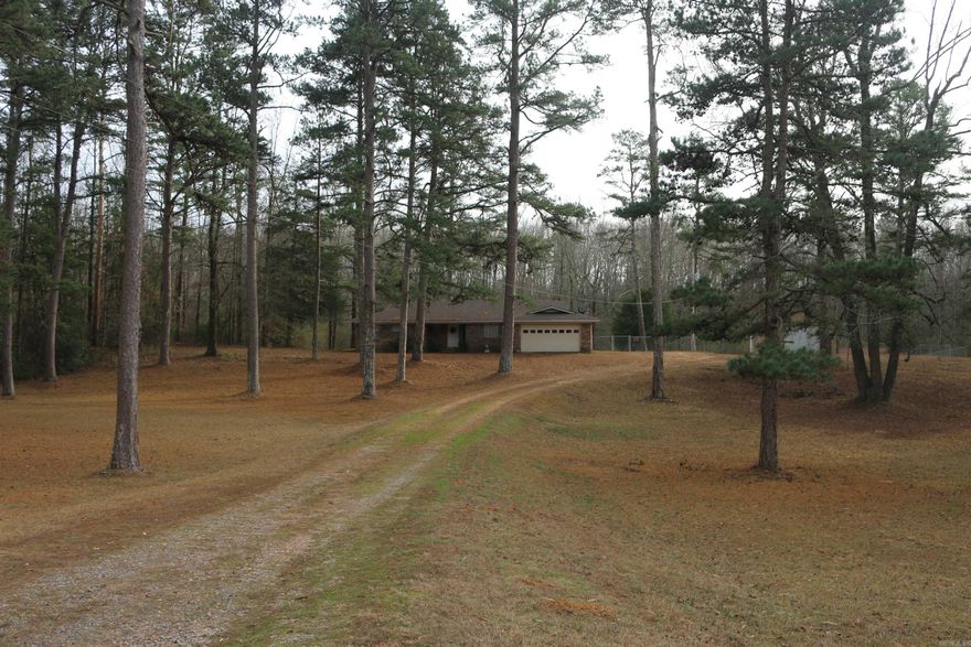 This beautiful & spacious 2,580 sqft brick home with 2 car garage sits nestled off the Hwy84 on 28+/- acres with big healthy pine trees accenting the front & back yard. With a big chain-link fence in the back, you can let the dogs run free without worrying. With an outbuilding to the east for storage, it also has 2 shops on the property. 1 next to the house (20’x25’) and the other below the house (20’x30’), both on concrete slabs & wired with electricity. The wet-season creek that winds behind the house makes for a great scene before starting the ridge that has no shortage of good mature white & red oak timber. The 3-bedr 2-bath home has no shortage of room for entertaining friends & family. The spacious living room & den have plenty of room to host. With a basement that holds a 1940's Billiards pool table its already started for a perfect game room or that man cave you have always wanted. Another room further in & a storage room in the basement are perfect for the self-sustainable folks who like to store/can food for winter. The basement is also walk-in/walk-out for easy access without disrupting anyone upstairs. See agent remarks...