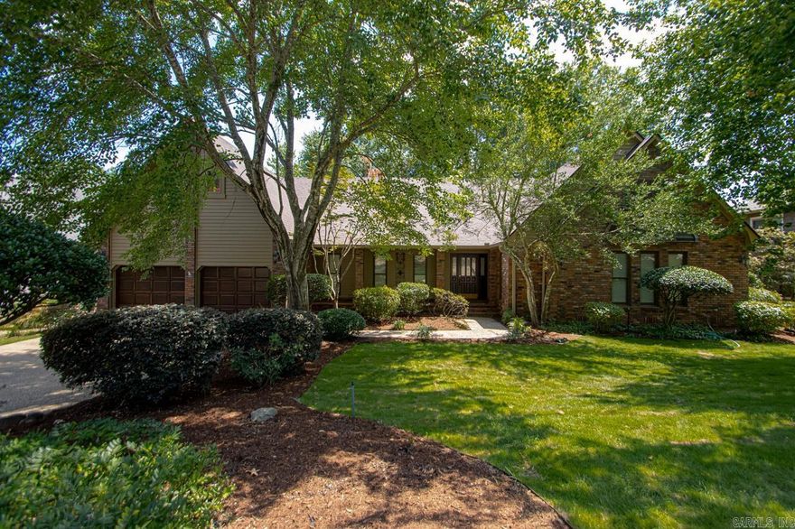 Breathtaking views on the Arkansas River, with a boat dock! Gorgeous, private yard with lush landscaping and huge deck for entertaining or just watching the birds and deer on Murray Lake. Interior meticulously prepared  for sale with over $100k in recent improvements including new roof, some new windows, one new A/C unit, new gutters, landscaping, tree work, exterior and interior paint, and much, much more. Main floor has an open kitchen with floor to ceiling windows and door to the back yard, main living area with a wet bar, woodburning fireplace and doors to deck. Dining room, 4 bedrooms (one is ensuite)  and 2.5 baths. Plus a laundry room off the hallway from garage with cubbies for dropping backpacks or whatever has to come in from the garage. Upstairs you will find a primary suite with views of the back yard, bathroom and closets with recent paint and other upgrades and extra space that’s perfect for a workout room. This home is less than 4 miles from I430, but feels like a vacation retreat. Agents: see list of recent work in associated documents.