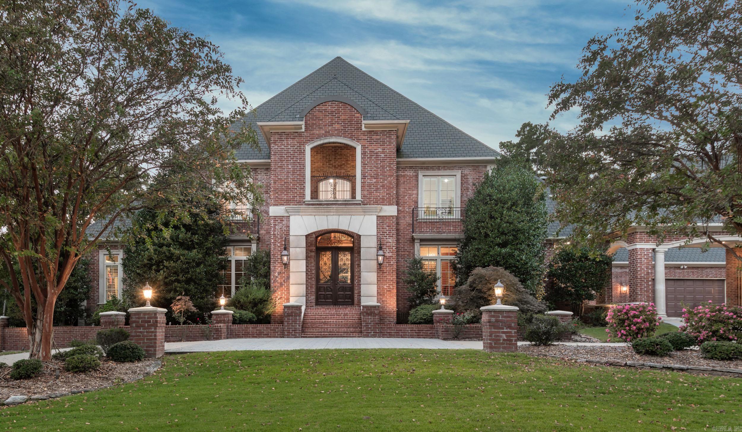 This light and airy stunning Chenal Valley home is behind the gates of Sologne Circle. This home has many upgrades including Wolf gas cooktop, venetian plaster, exercise room, theater and pool overlooking the 15th hole on Bear Den golf course. Enjoy the serene setting of the backyard oasis with covered balconies and pool. You will enjoy the custom details everywhere you look. Schedule your showing today!