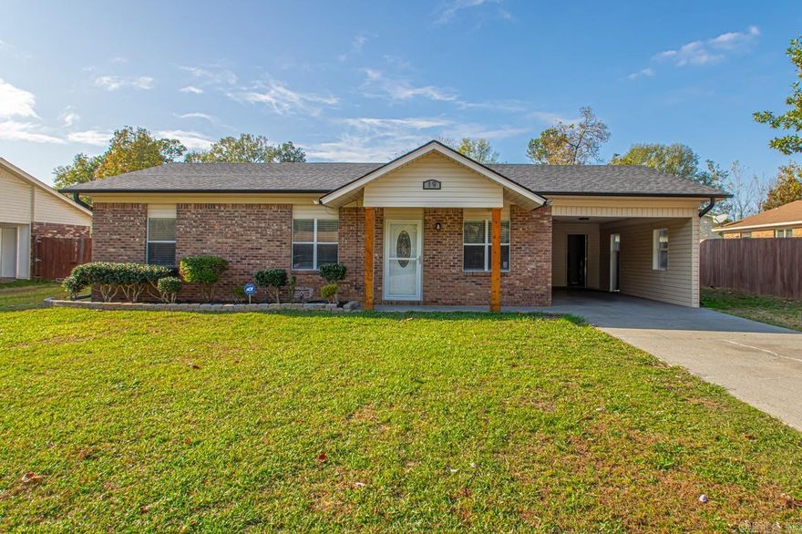 Calling all investors or first time homebuyers!! This is the one you've been waiting for. This 3 bedroom 1 full bath is conveniently located in downtown Cabot. Close to all the restaurants and shops. Hardwood looking tile throughout majority of the home. Many updates were done within the last 2 years. Hallway bathroom was remodeled. New light fixtures. New roof. Fresh interior paint. Sq ft measuring encourage. Schedule your showing before it's gone! *See agent remarks