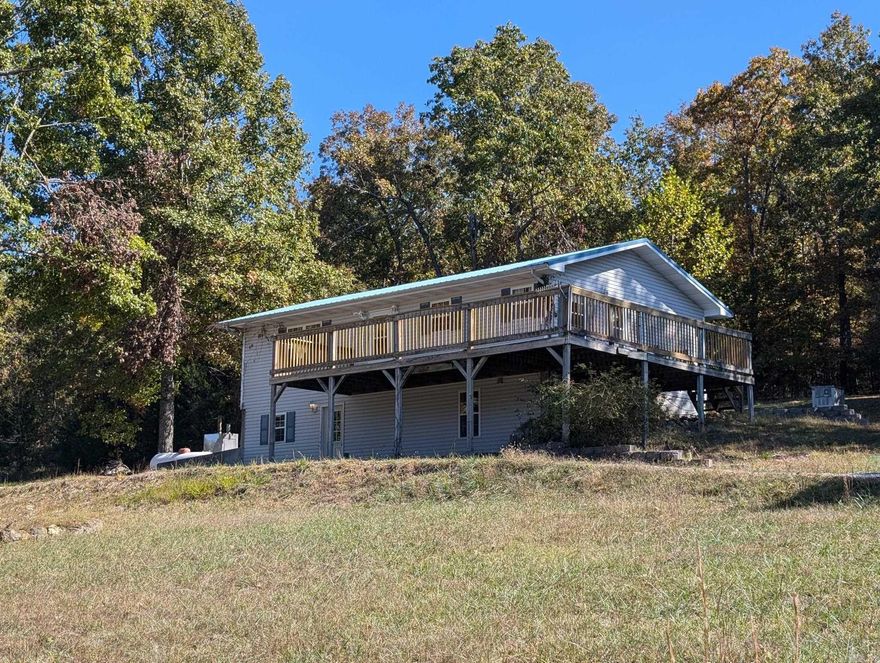 Country home on 10.69 acres +/-. This home has a full basement.