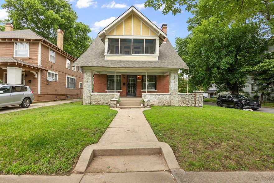 Built in 1930, this charming Craftsman features a fabulous wrap-around front porch and tons of character inside.  Step into the spacious and inviting living room that flows into the dining room with bay windows allowing bright, natural light.  Downstairs also features a sunroom that could serve as an office or kids play room, with attached full bathroom.  The kitchen has open shelving and the option for a gas range.  Upstairs, you'll find three bedrooms and one full bathroom.  The expansive primary bedroom has two closets and access to the screened porch! Within the last 3 years, HVAC system upstairs replaced, new motor in downstairs AC system, new hot water heater & new sump pump! Located 1.6 miles from Children's Hospital, less than a mile from Central High & just 10 minutes from UAMS.  Come be a part of the exciting revitalization happening all around this area!  Kitchen refrigerator, washer & dryer convey! Property qualifies for historic tax credits. Square footage is approximate - measuring is encouraged.