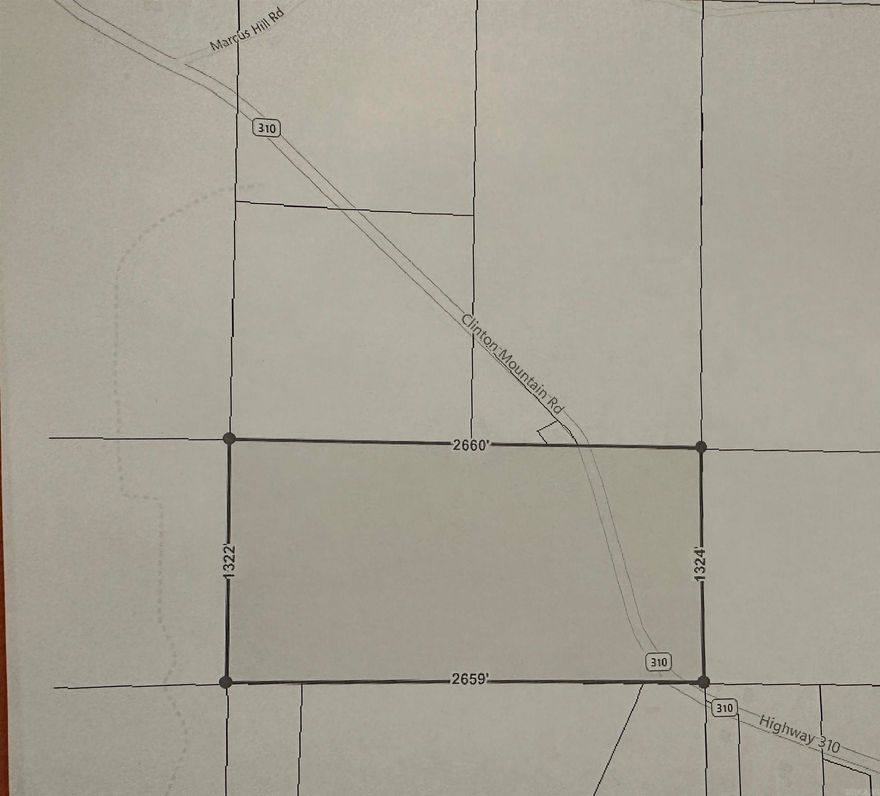 HWY 310 ALSO KNOWN AS CLINTON MOUNTAIN ROAD AGENTS SEE REMARKS