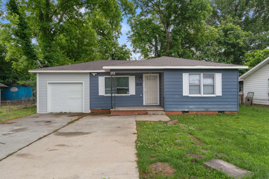 Great layout with this 4 bedroom 2 bath home. Open living room and kitchen once you walk in makes this home inviting. Updated cabinets throughout along with modern day vinyl flooring. Large quiet backyard with a shed for extra storage. Sq ft is approx., measurement encouraged. Request Earnest Money with all offers. Proof of funds or pre-qualification letter required. It is buyers responsibility to turn on the utilities for the home inspection at the buyers expense. Agents see remarks.