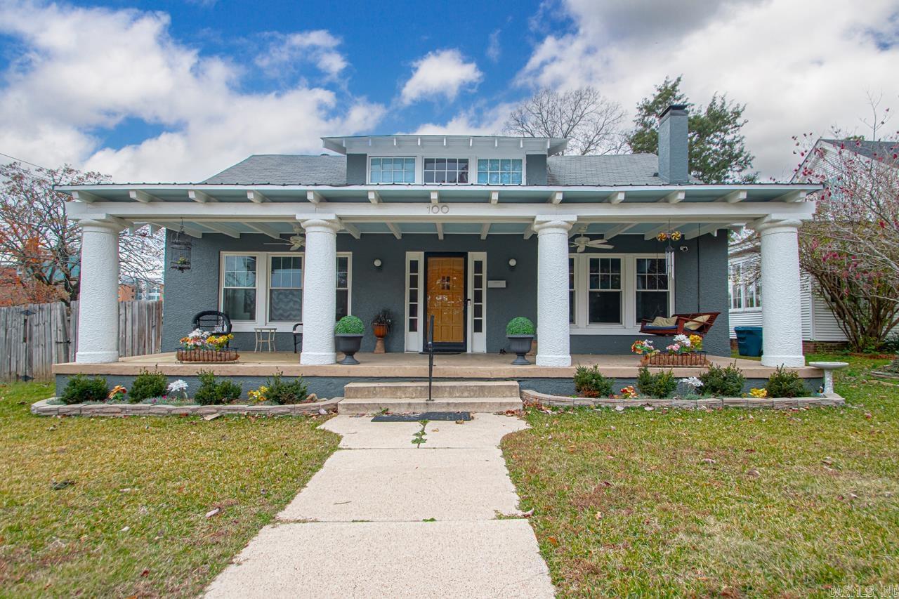 Welcome to this beautifully updated historic Craftsman home in Hillcrest! This charming residence features a large kitchen with granite countertops, state-of-the-art appliances, and neutral colors throughout. The formal living room boasts stunning built-ins, while the spacious office offers large windows for natural light. Step outside to a wonderful backyard with a rare private gated entrance to parking, a sought-after feature in Hillcrest. This backyard has amazing space and the kids can enjoy the skateboarding ramp and you have a huge shed to store your equipment. Upstairs, the bonus room is perfect for a home theater, playroom, or library. Relax on the inviting front porch, ideal for enjoying mornings or evenings. Plus, you're just minutes from fantastic local restaurants, shopping, and walking distance to Pulaski Heights Middle School. A perfect blend of historic charm and modern convenience!