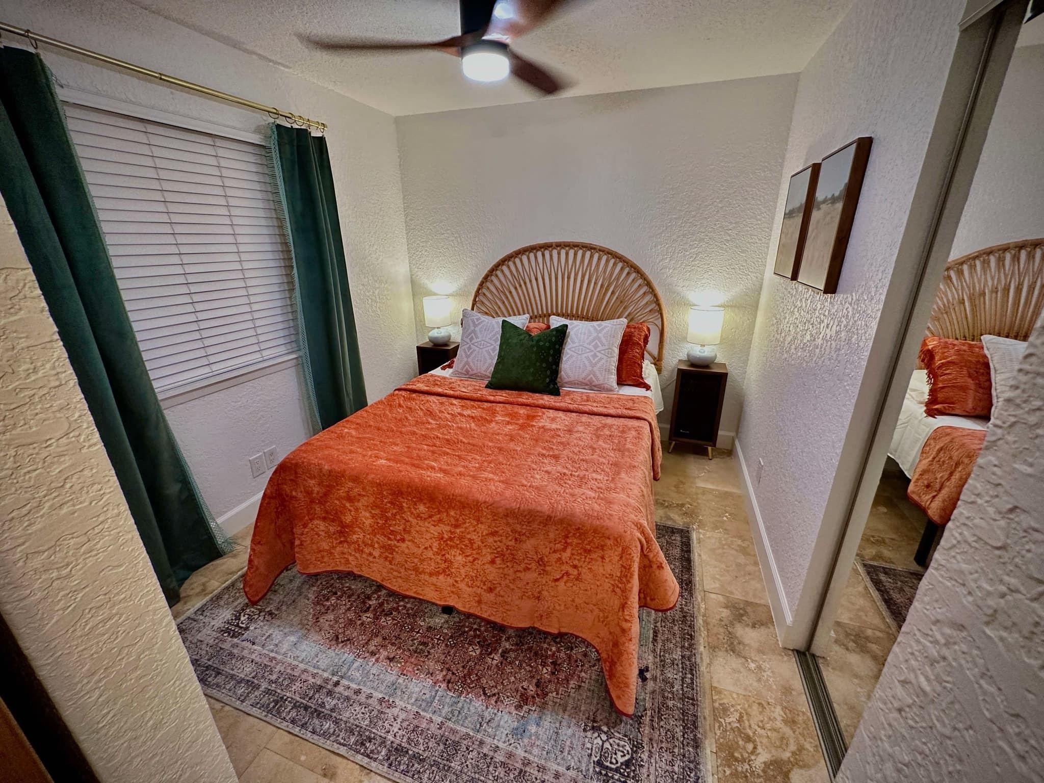 Great upstairs unit that has been remodeled with a modern mid century vibe.