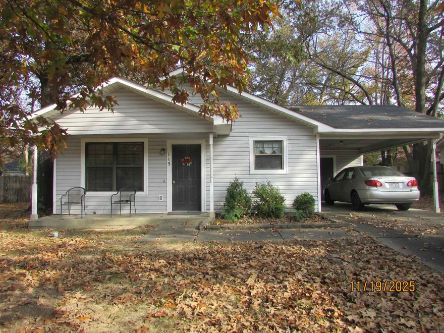 Tired of renting? Here you go! Cute 3 bedroom home located near everything. Seller has made some updates including, new carpet in the bedrooms Nov 2025,  newer laminate flooring in the living room and hall, newer stove and sink, roof approx 2017 and some other items. Start the new year off right with your very own home!