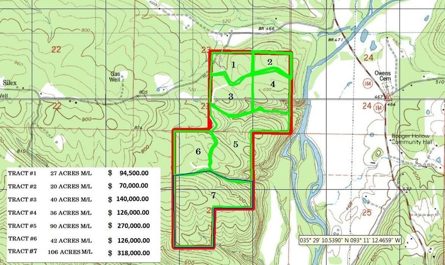 TRACT #2 OF SEVEN. 20 ACRES M/L. NEAR BIG PINEY IN THE PLEASANT VALLEY AREA LITERALLY WITHIN 600 FT OR SO OF BIG PINEY CREEK, BUT DOESN'T JOIN IT.  MOST LARGE PINE HARVESTED IN PAST 3 YEARS, BUT MATURE HARDWOOD TREES STILL THERE. NUMEROUS ACORN-PRODUCING WHITE OAKS, POST OAKS, HICKORIES, AND RED OAKS. EXCELLENT HUNTING AREA KNOWN FOR DEER , WILD TURKEYS, & BEAR AVAILABILITY. PRIVATE ROAD FRONTAGE OFF SILEX ROAD IN POPE COUNTY. VERY PRIVATE LOCATION WITH ONLY ONE CLOSE NEIGHBOR. MULTIPLE CUSTOM HOMESITES WITH WINTERTIME MOUNTAIN VIEWS! AWESOME ALL-AROUND INVESTMENT PROPERTY! ALMOST UNLIMITED POSSIBILITIES.  YOU CAN HUNT, HIKE, CAMP, BUILD A HOUSE, OR HAVE A CABIN ON THIS TRACT. CHEAP R.E. TAXES. GREAT INVESTMENT PROPERTY