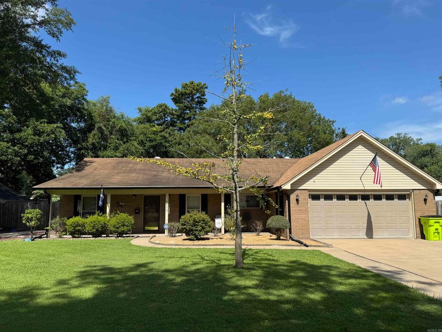 This beautiful one-story brick home combines comfort, convenience, and extra living space in a prime location. Featuring 3 spacious split bedrooms and 2.5 bathrooms, this site-built residence offers a thoughtful layout perfect for both daily living and entertaining. Step into the large living room with vaulted ceiling and cozy gas fireplace, an inviting space for gatherings. A bonus addition expands your options with an office, second kitchen area, and glass doors leading out to the back patio and sparkling in-ground pool—perfect for summer fun. The backyard oasis is partially shaded and includes a shop for hobbies or storage. A Generac whole-home generator and new roof add peace of mind. With plenty of parking for visitors and a location on a quiet street in the center of town, you’ll enjoy easy access to shopping, dining, and amenities while still having a private retreat to call home. Don’t miss your chance to own this exceptional property—schedule your showing today!