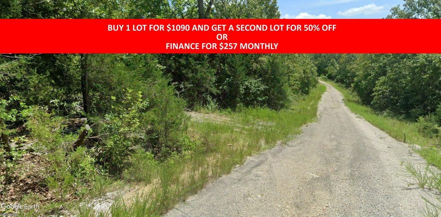 Buy one lot and get 50% off an additional lot! Part of a set of adjoining lots available. Owner-finance for easy terms. Cash buyers can pay by debit or credit card as well. Nice lot to develop or hold for future value. Public water and electric are available to run to property and will need septic. Owner/agent. No mobiles allowed. 300-2500 minimum build size on any other type of home, depending on subdivision. Finance is 5 months at $257 and closing costs are included. Lots marked with red banner are part of promotion. No limit on lots. Buyer responsible for any/all taxes and lots sold "as-is". Quit claim deed conveys. Parcel ID# 170-12809-000