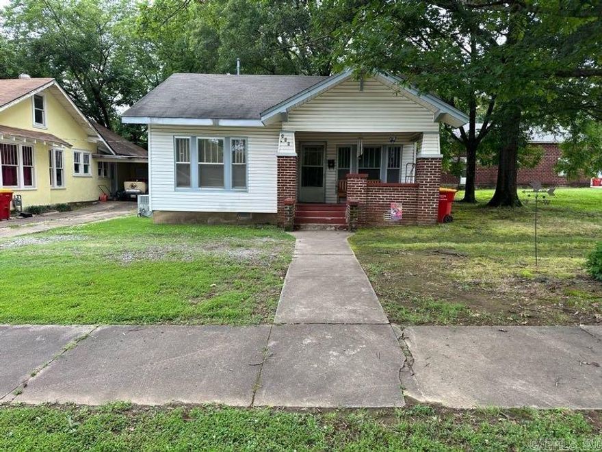 Vintage charm in Morrilton! Two bedrooms and one bath. So much potential and an opportunity to have a truly historic home in the heart of town. No seller property disclosure.